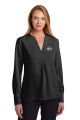 Brooks Brothers Women's Open-Neck Satin Blouse - BB18009